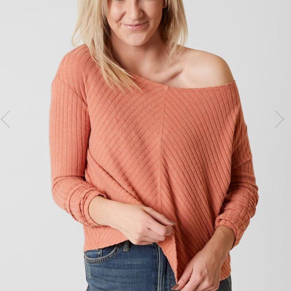 NWOT off shoulder pink Billabong top